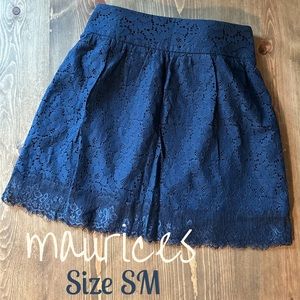 Maurices floral lace skirt